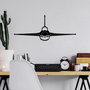 Wallity F-16 Jet Fighter Escultura de Pared en Negro